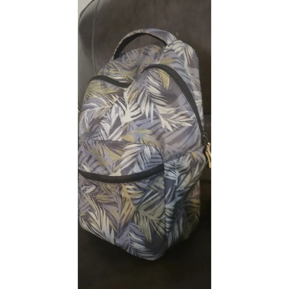 Leaf Print‎ Backpack  Tropical Pattern School Travel Daypack